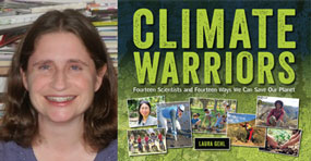 Laura Gehl and book, Climate Warriors