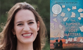 Author Hannah Reynolds and book The Summer of Lost Letters