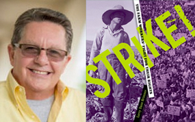 Larry Dane Brimner and Strike! book cover graphic