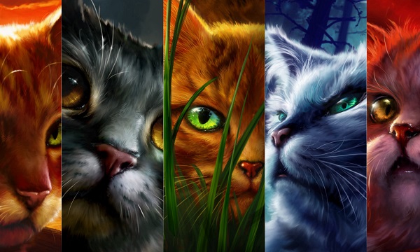 Erin Hunter's Warriors Series (#1-6) : Into the Wild - Fire and Ice -  Forest of Secrets - Rising Storm - A Dangerous Path - The Darkest Hour  (Children