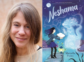 Marcella Pixley and book Neshama