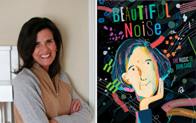 Author Lisa Rogers and book cover Beautiful Noise